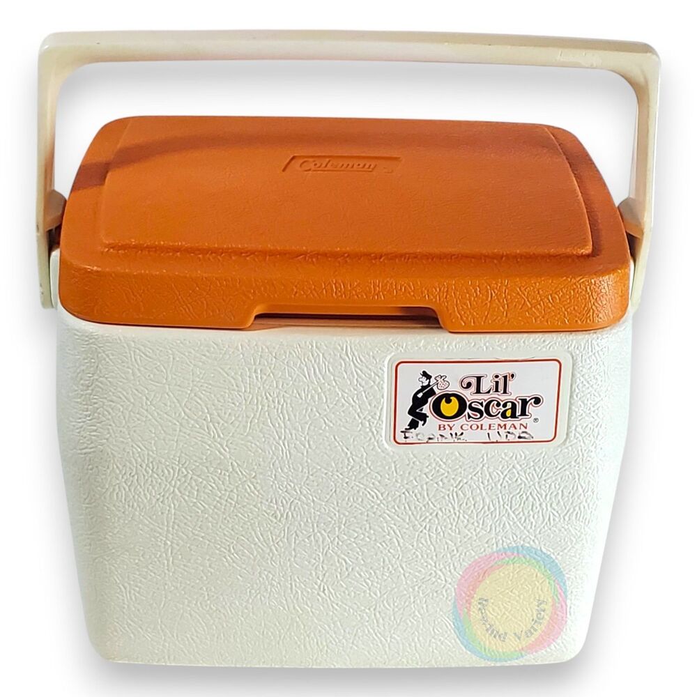 Vintage Coleman Lil Oscar Orange Cooler 5272